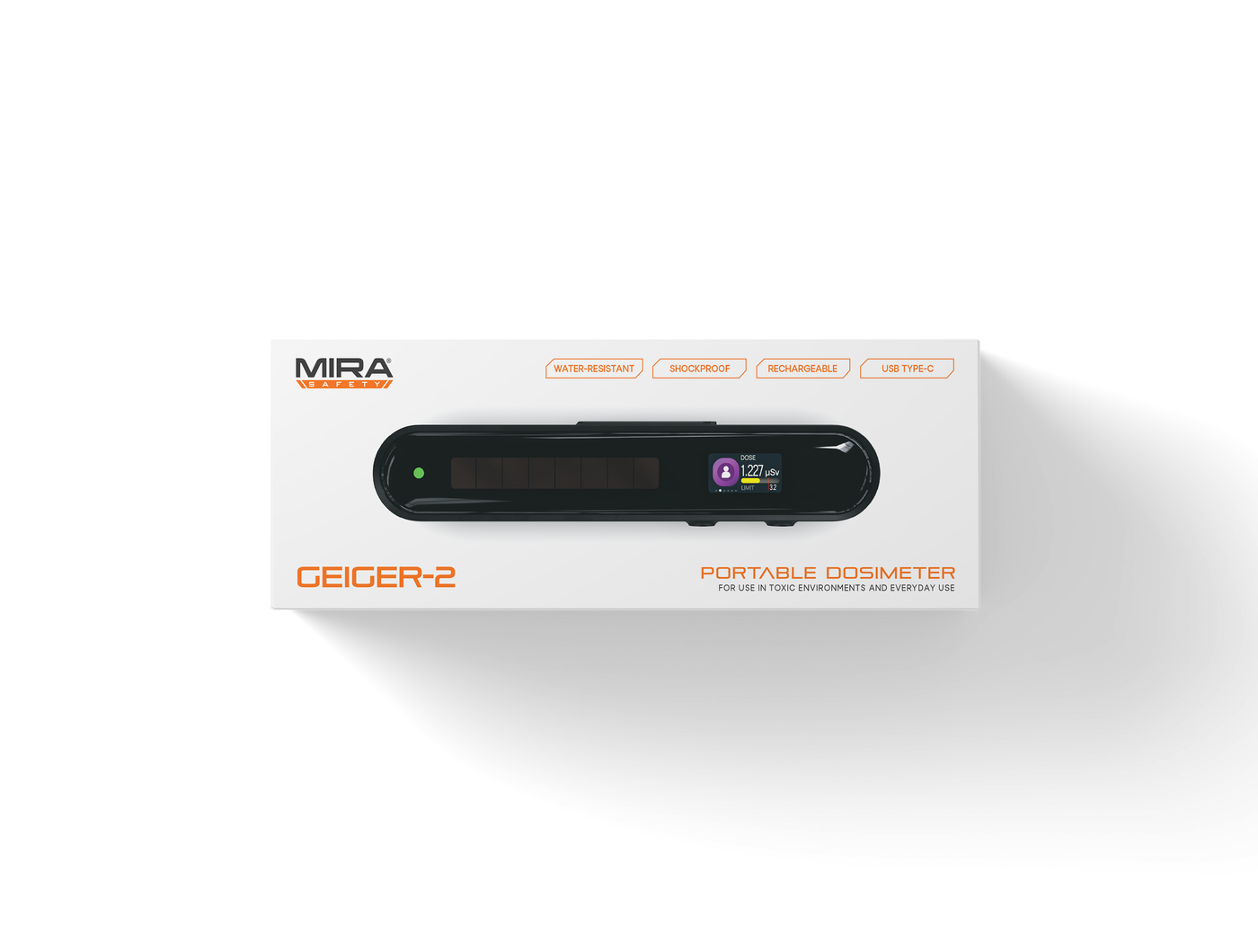 MIRA Safety Geiger-2 Portable Dosimeter / Geiger Counter